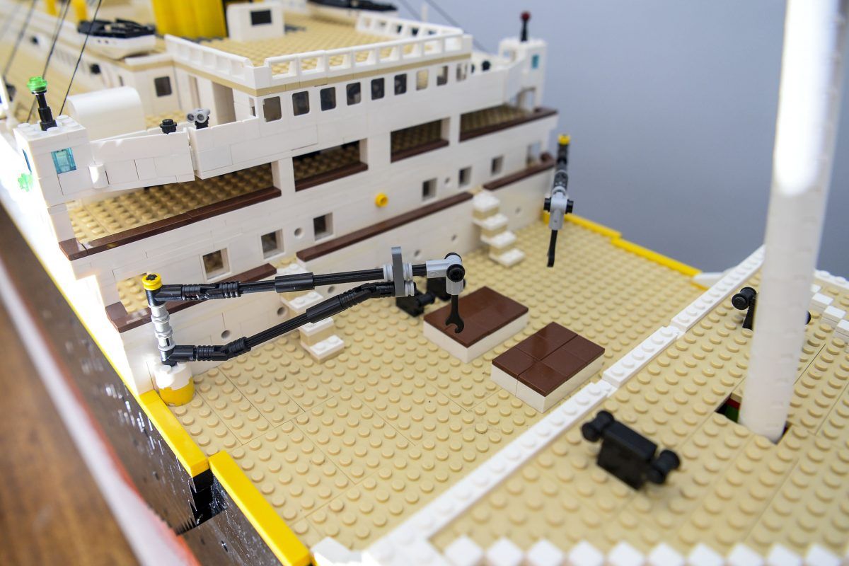 Fargo boy spends months to create a gigantic Lego Titanic - InForum