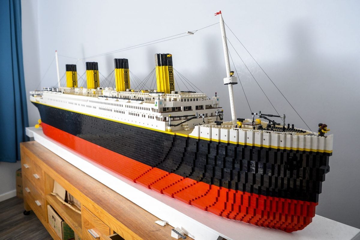 Fargo boy spends months to create a gigantic Lego Titanic - InForum