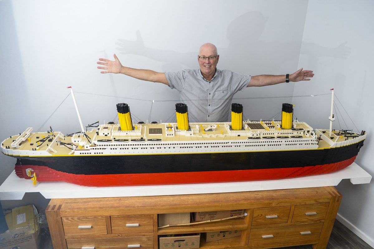 Fargo boy spends months to create a gigantic Lego Titanic - InForum