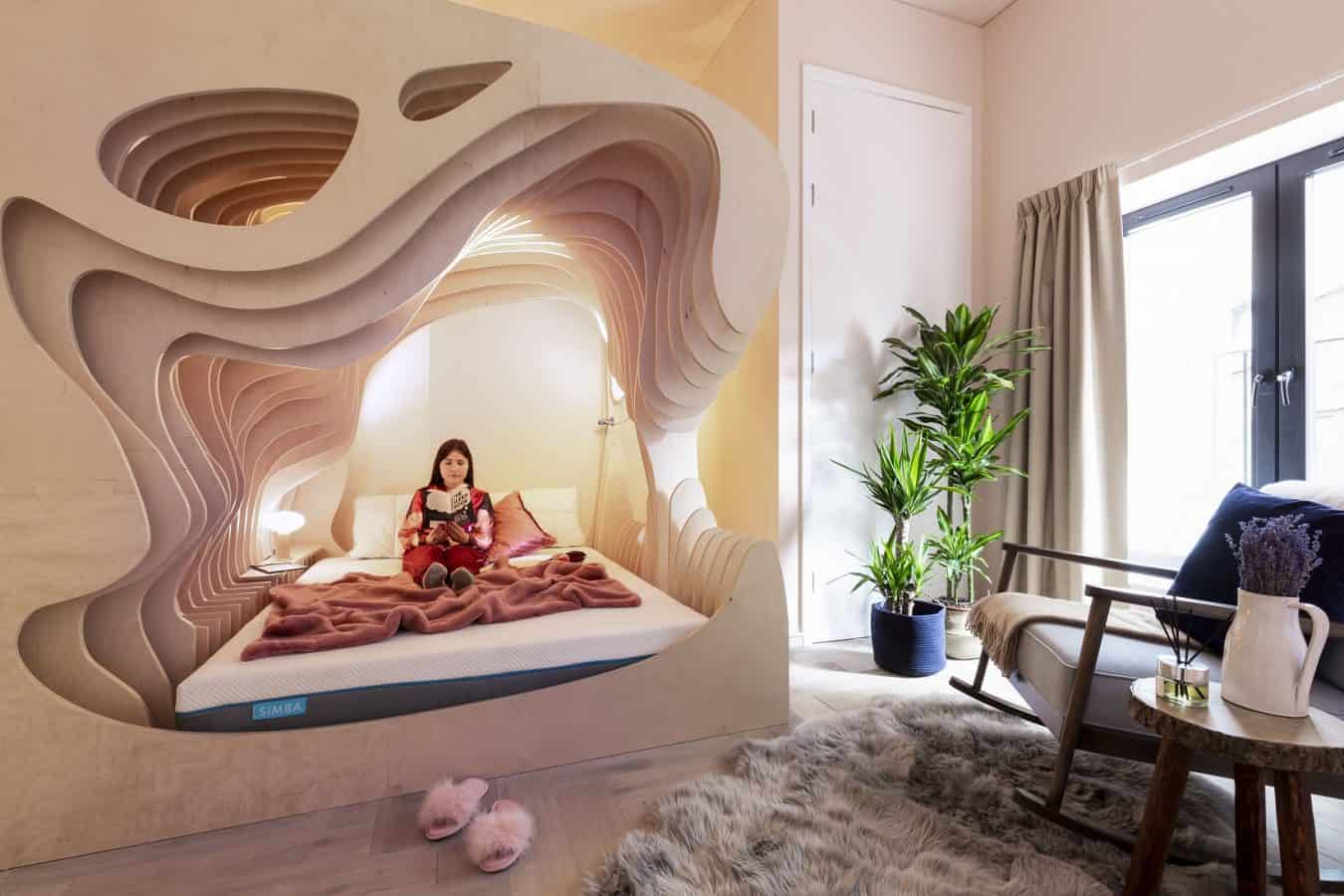 Trendy Shoreditch hotel opens up bedroom that resembles a womb to combat “first night effect”