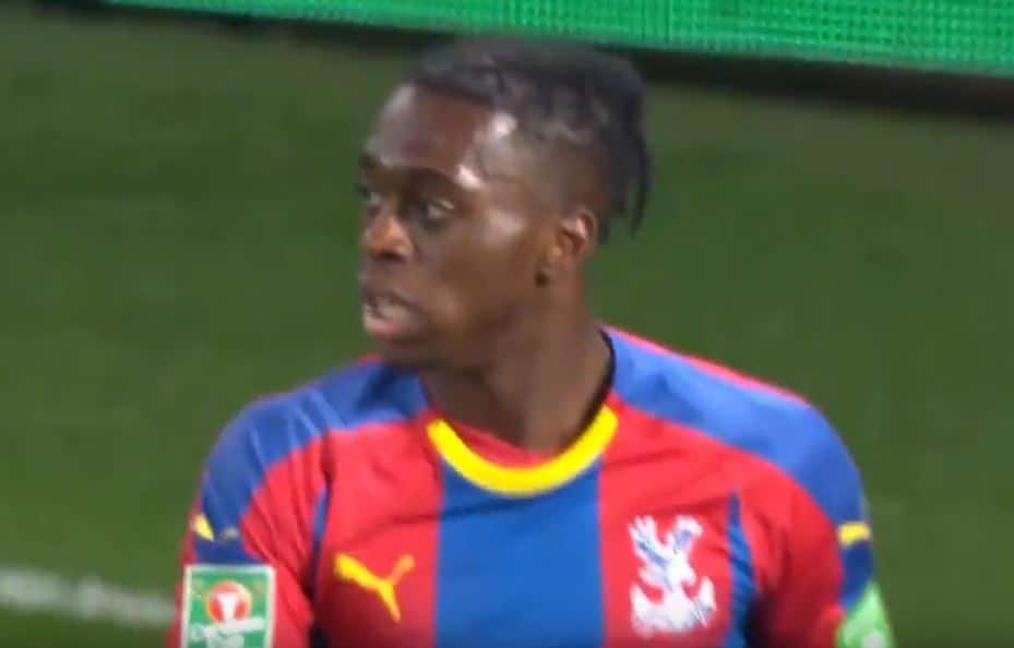 Police hunt hooligan who threw beer bottle at Crystal Palace star Aaron Wan-Bissaka during Newcastle match