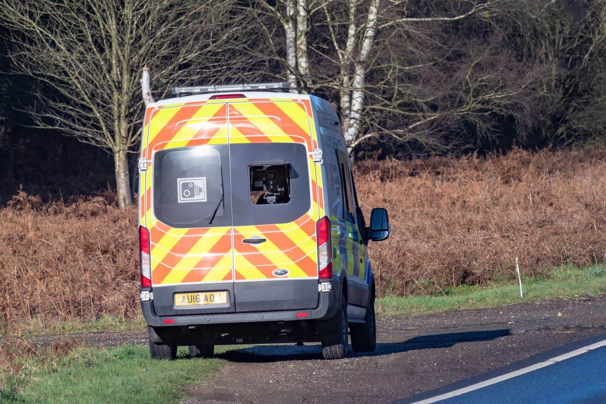 Speed camera van spotted next to spot where the Duke of Edinburgh was involved in car crash