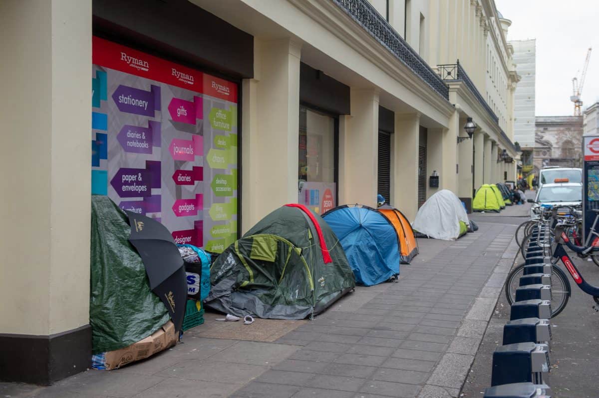 Tories welcome 2% fall in rough sleeping last year – but fail to acknowledge 165% increase since 2010