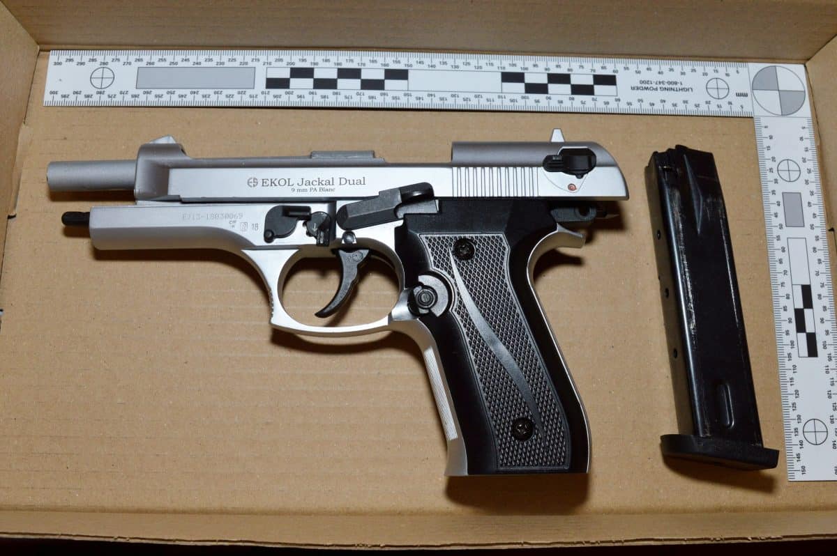 London dealer caught with handgun capable of firing eight rounds a second