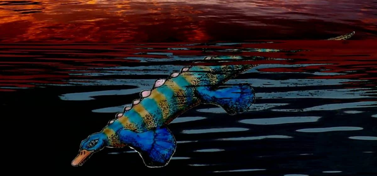 Marine reptile that looked like duck-billed platypus swam in shallow seas 250 million years ago
