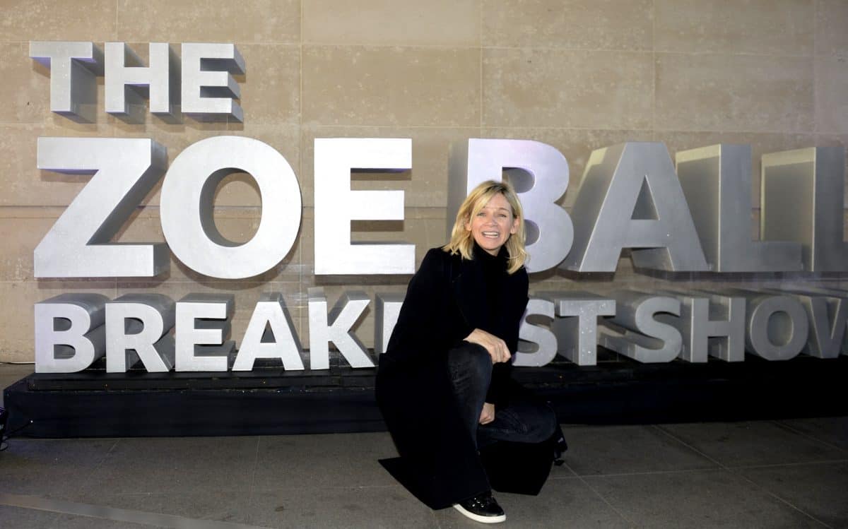 Chris Evans left Zoe Ball a note telling her to “breathe” as she took over Radio 2’s breakfast slot