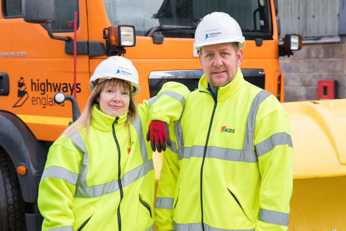 PLOUGH DEEP IS YOUR LOVE – Husband and wife team both work as gritter drivers