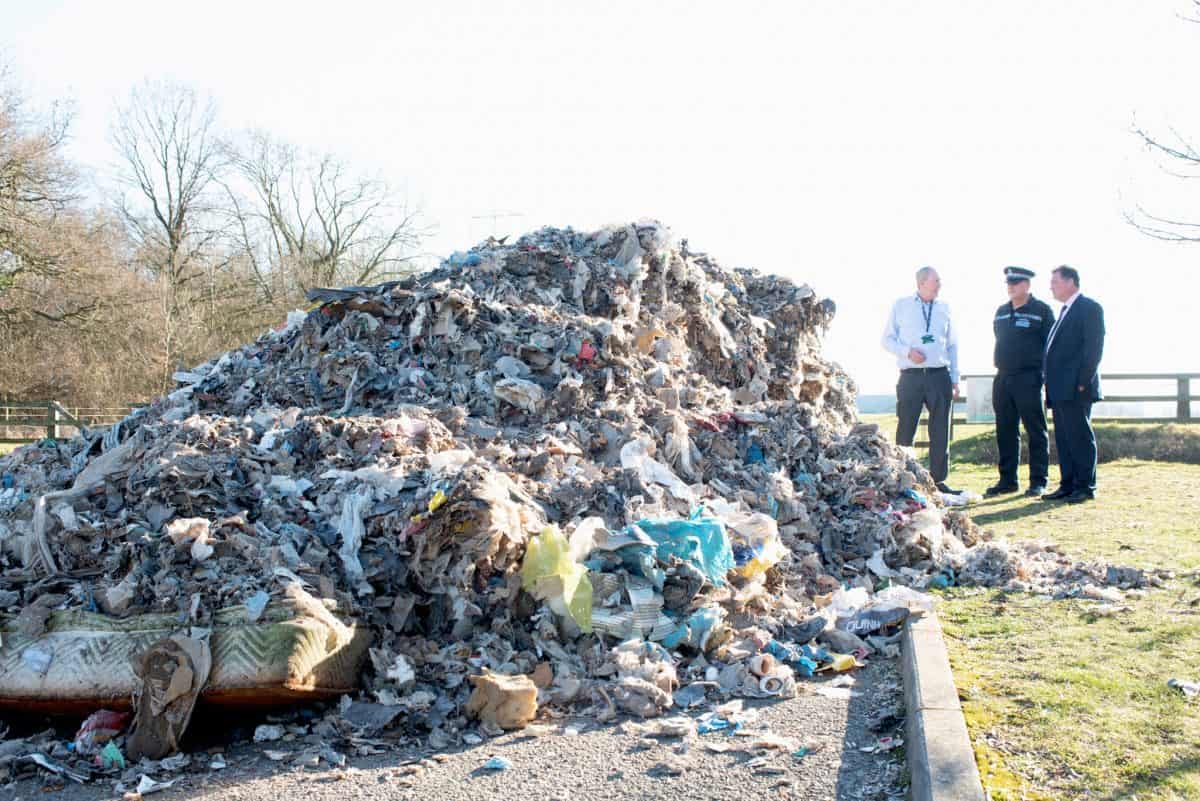 Shocking pics show huge mounds of fly-tipped waste weighing the same as EIGHT elephants