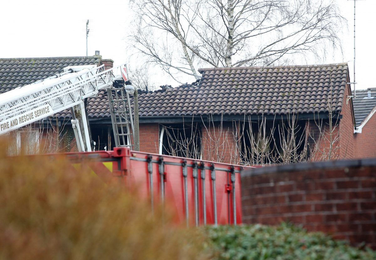 Four children have died in a house fire in Stafford