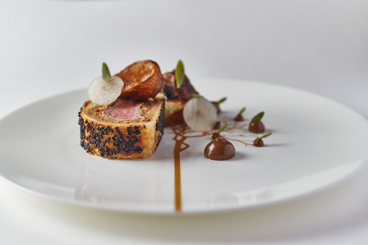 Adam Handling Lamb Wellington | Photo: Tim Green new restaurant openings