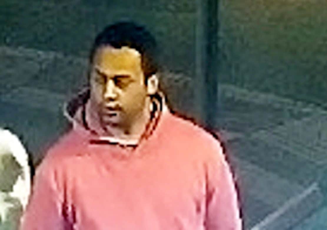 CCTV pic of man Police are hunting after woman was raped