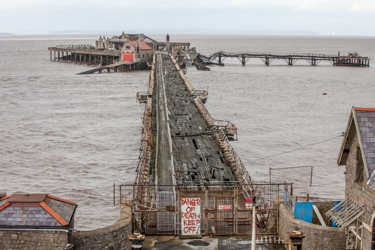 Repairs notice to be served on owners of Victorian pier – the only one in Britain to lead to an island