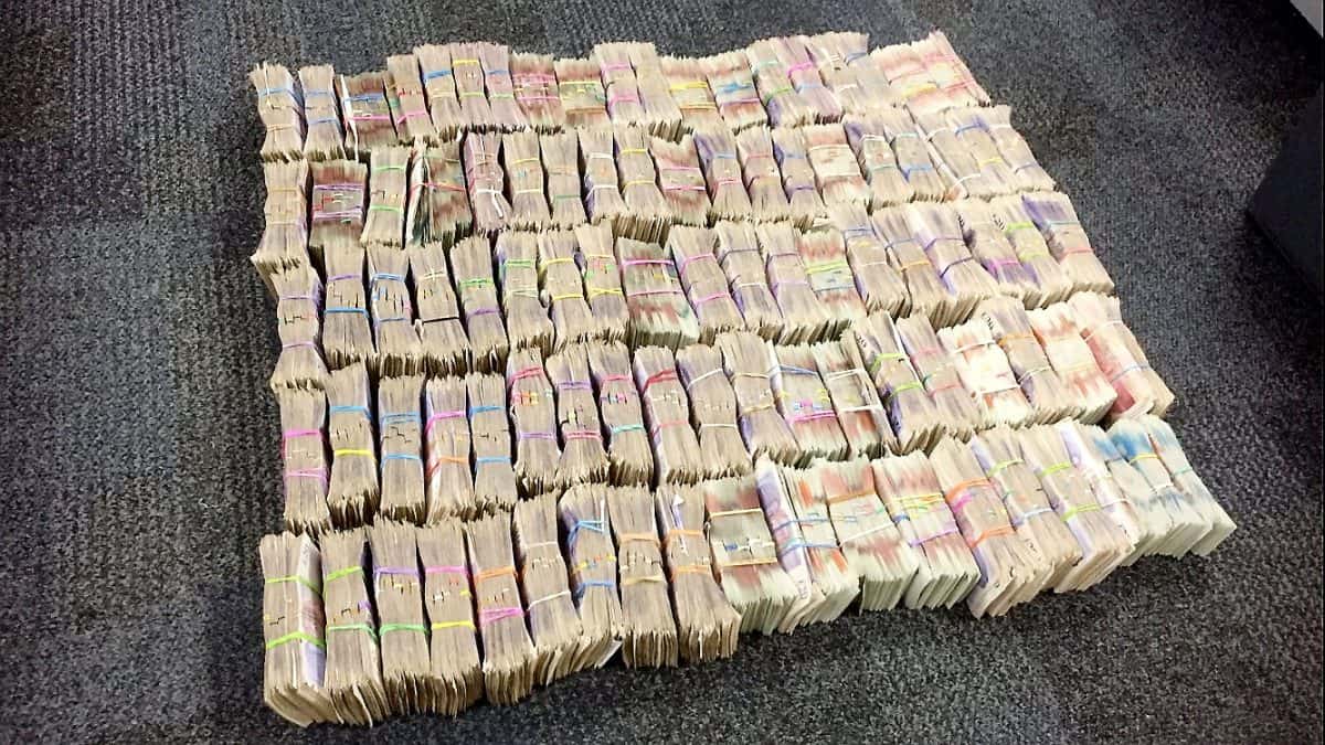 Police pulled over van for routine search – find almost half a MILLION pounds in cash in the back