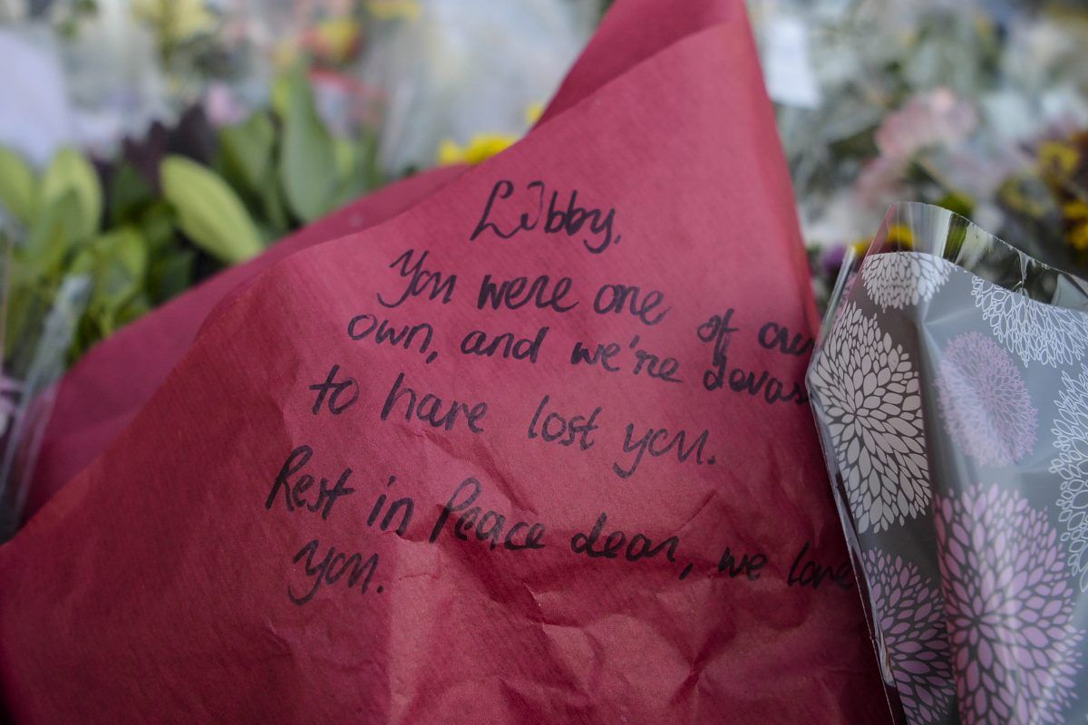 Students gather to remember Libby Squire and conduct minute silence