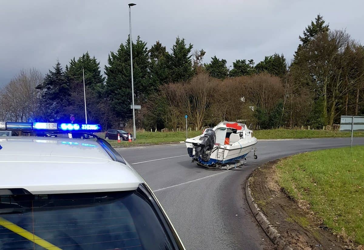 “It wasn’t Jim Bowen’s”: police find boat dumped on roundabout