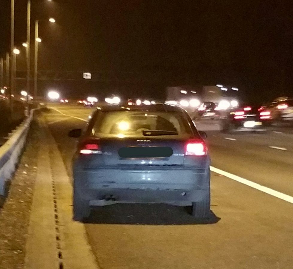 Police nab driver watching table tennis on phone while driving on motorway