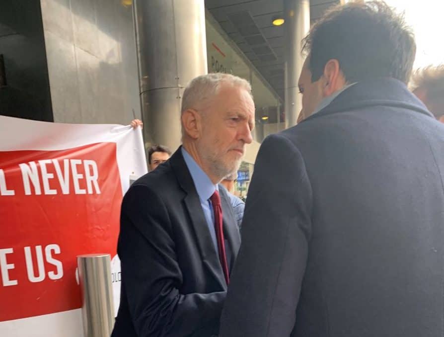 Jeremy Corbyn lays flowers at New Zealand Embassy following Christchurch atrocity
