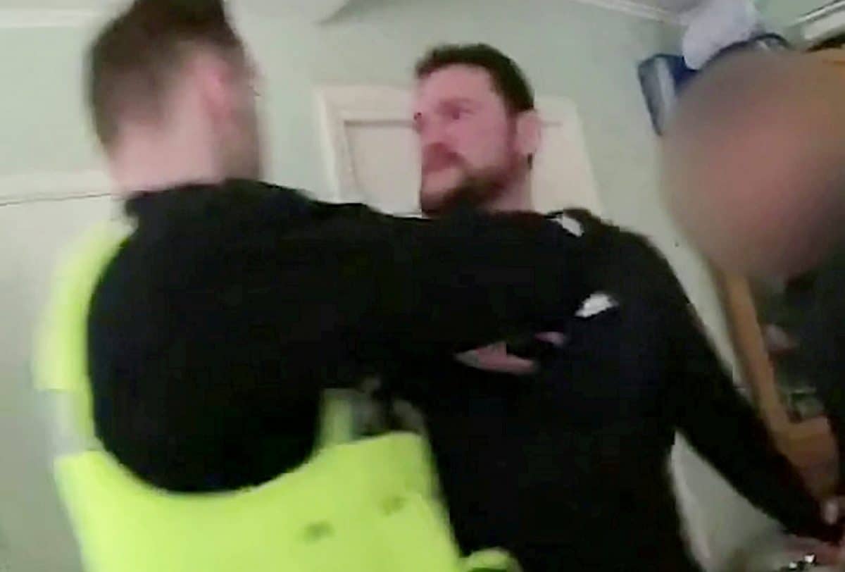 Cage fighter jailed after filmed brutally attacking police officer