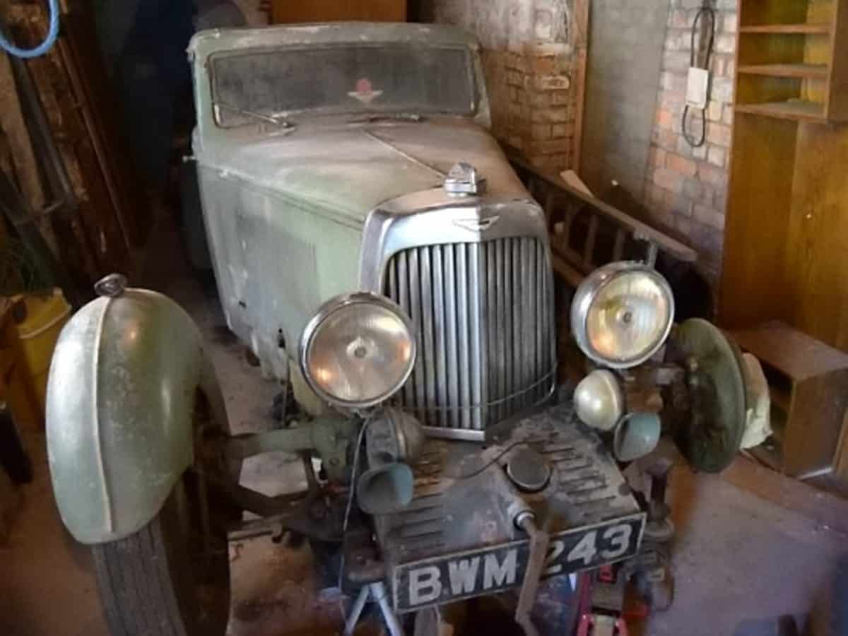Rusty old Aston Martin hauled from storage after 50 years set for auction