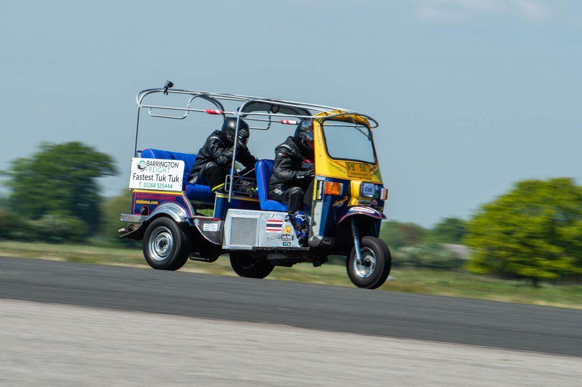 Motorist breaks world record for top speed in TUK-TUK