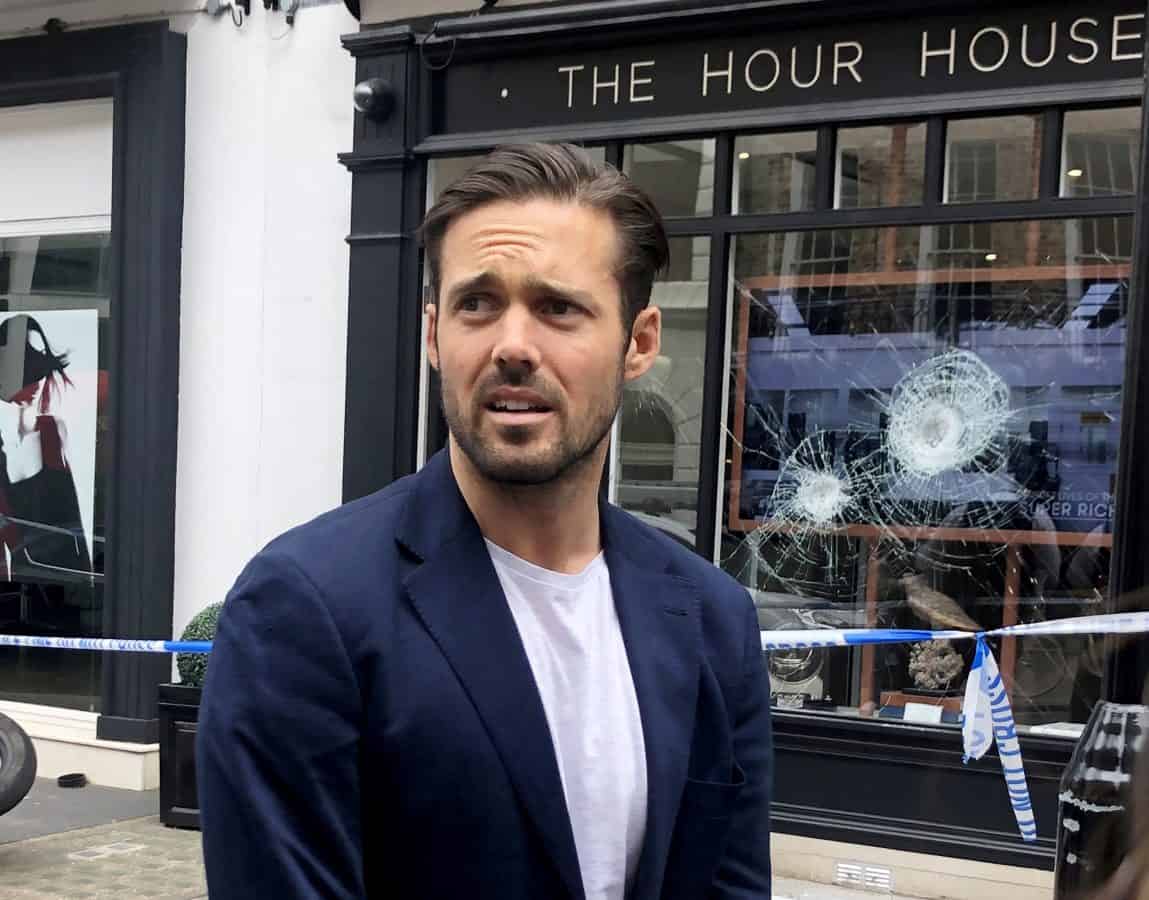 Three held after reality TV’s Spencer Matthews caught up in smash and grab heist