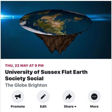 Top uni’s ‘Flat Earth Society’ holding a ball at a boozer – called The Globe