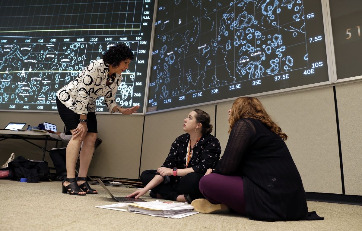 Sandra Tetley, left, with other members of the restoration team