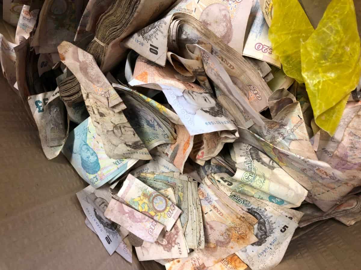 Scrap metal dealer shocked to find £20,000 in cash in old safe