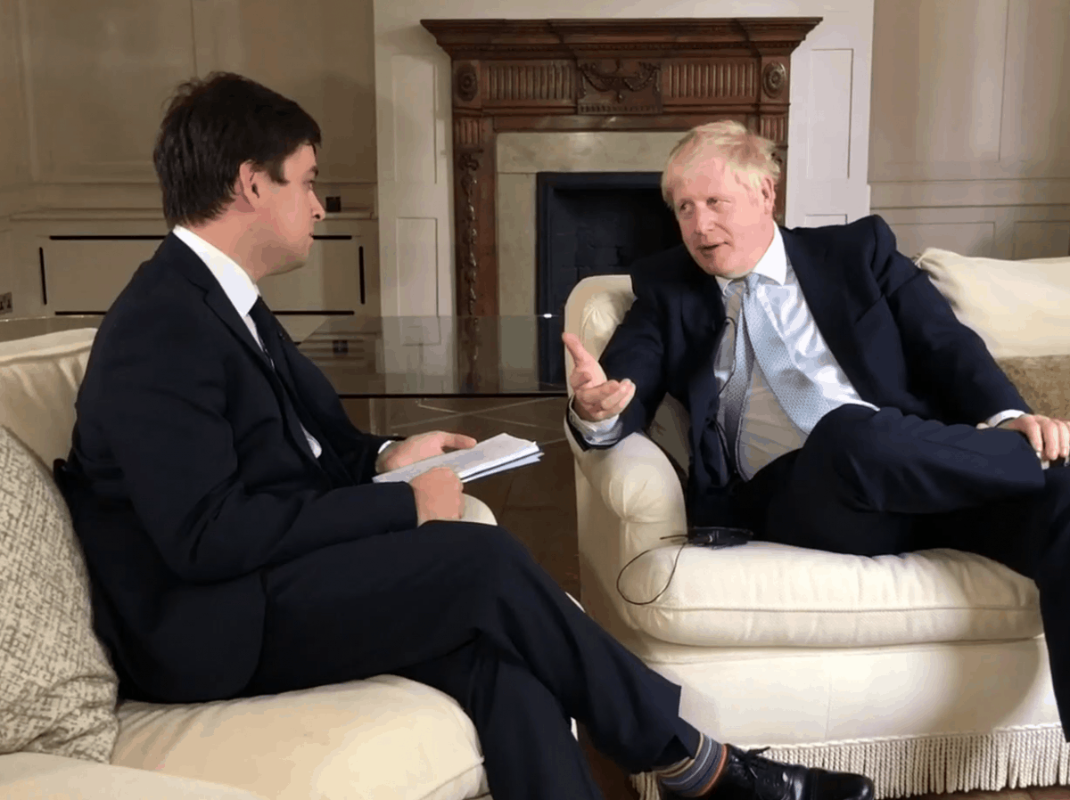 Watch interviewer regret asking Boris Johnson how he likes to relax