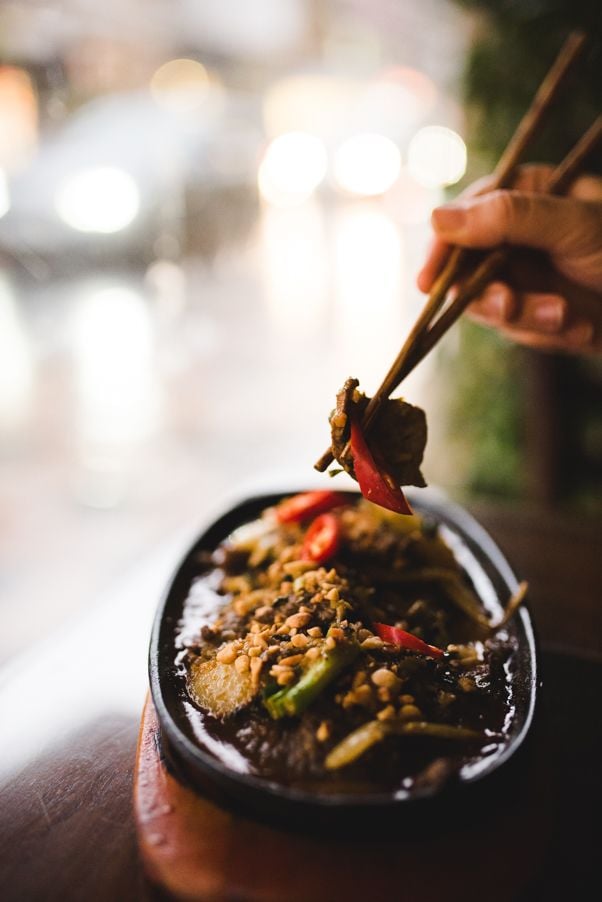 Mien Tay Stir-Fried Goat in Galangal