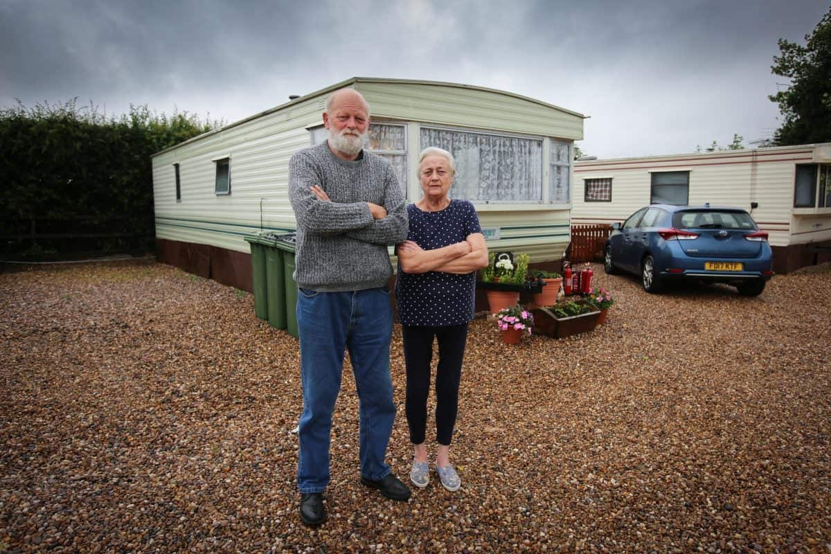 Families facing eviction from caravan site as they are not travellers, they claim