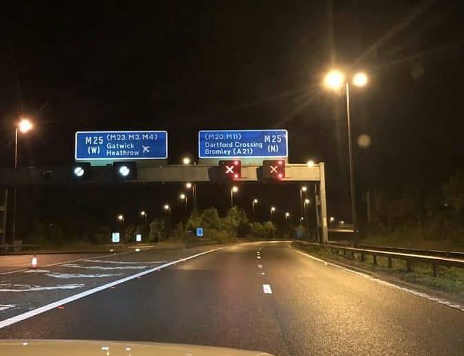 Britain’s busiest road closed after two sinkholes to open in the middle of carriageway