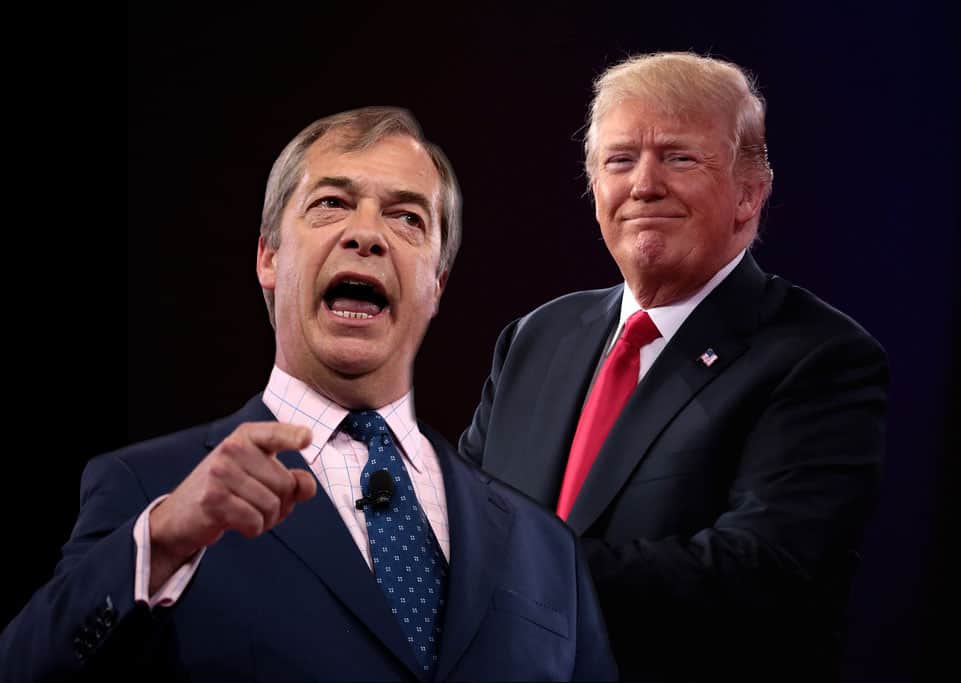 Nigel Farage expected to tell Trump to “keep his nose out of the Brexit debate”