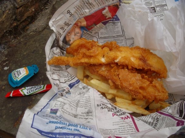 Brexiteer looking forward to getting fish and chips served in newspaper back discovers it’s a UK law