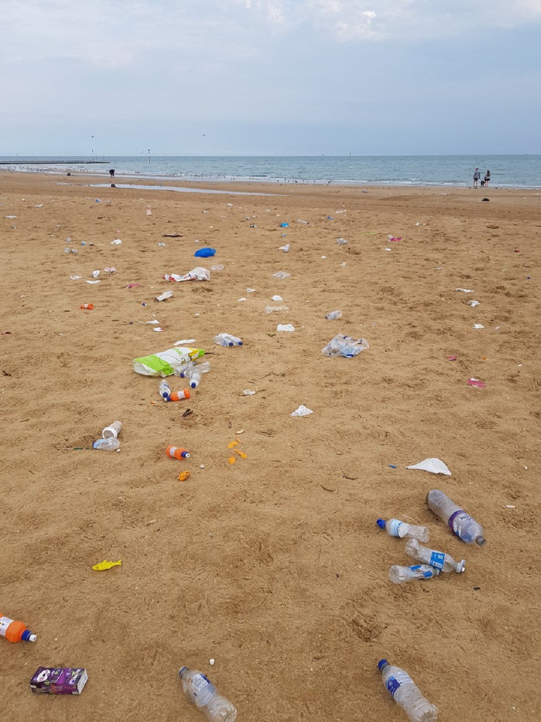 Rubbish! Beaches strewn with litter following July heatwave