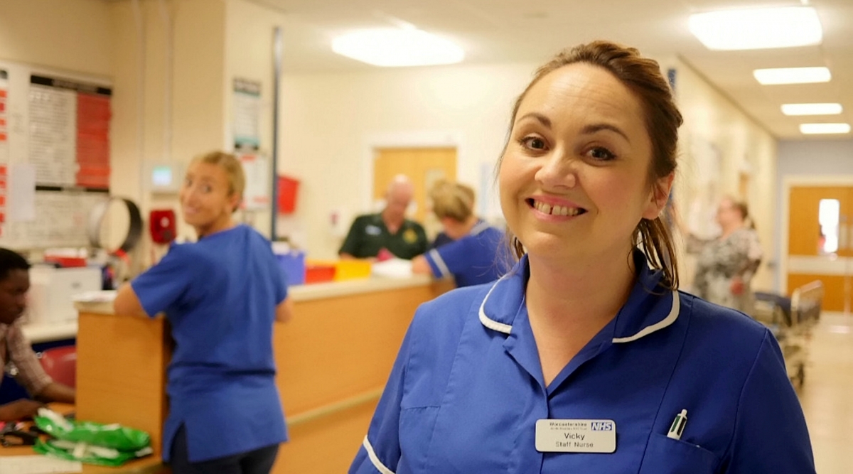 TV Casualty star swaps acting for real life drama as an A&E nurse
