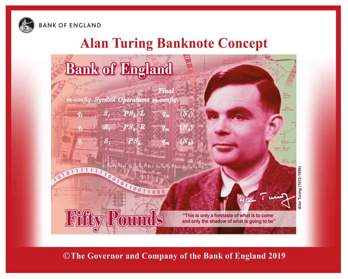 Second World War hero and computer pioneer Alan Turing face of new £50 note