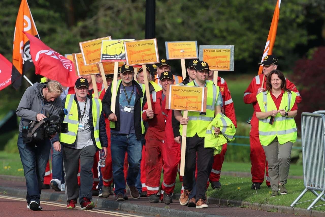 Boris Johnson needs to act before British industry is flushed down the drain, shipyard workers warn