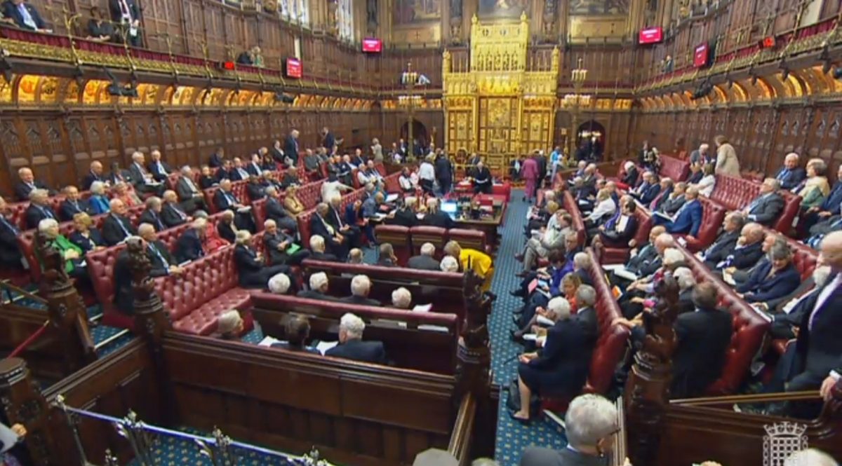 Peers in the House of Lords, credit;PA