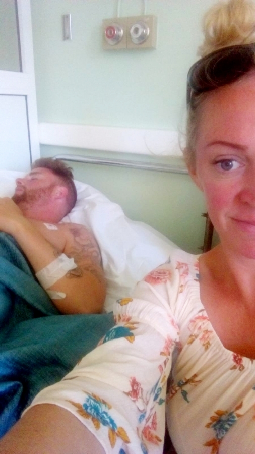 Groom forced to endure four-day journey home from Crete by bus after balcony fall left him with life-threatening injuries