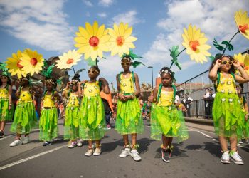 children at Notting Hill Carnival 2019 (SWNS)