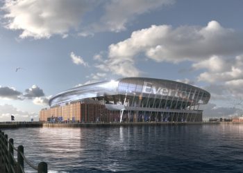 A proposed design for Everton’s new waterfront stadium (Everton FC/PA)