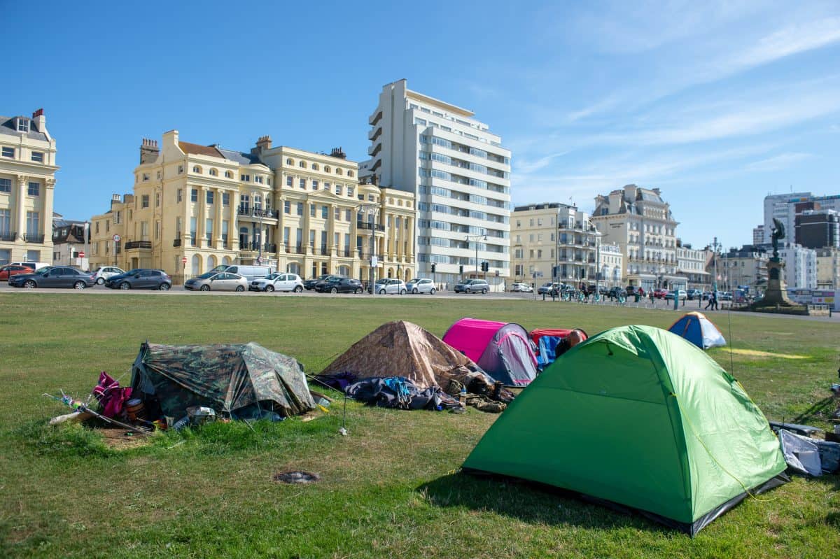‘Surprised we haven’t been accused of starting Fire of London’ Homeless people refusing to leave seafront – until council finds them housing