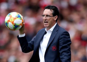 Arsenal's manager Unai Emery during the Emirates Cup match at the Emirates Stadium, London.