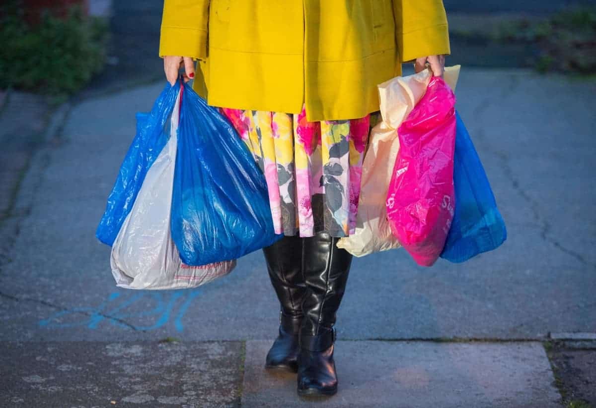 Plastic bag sales down by 90% since 5p charge introduced