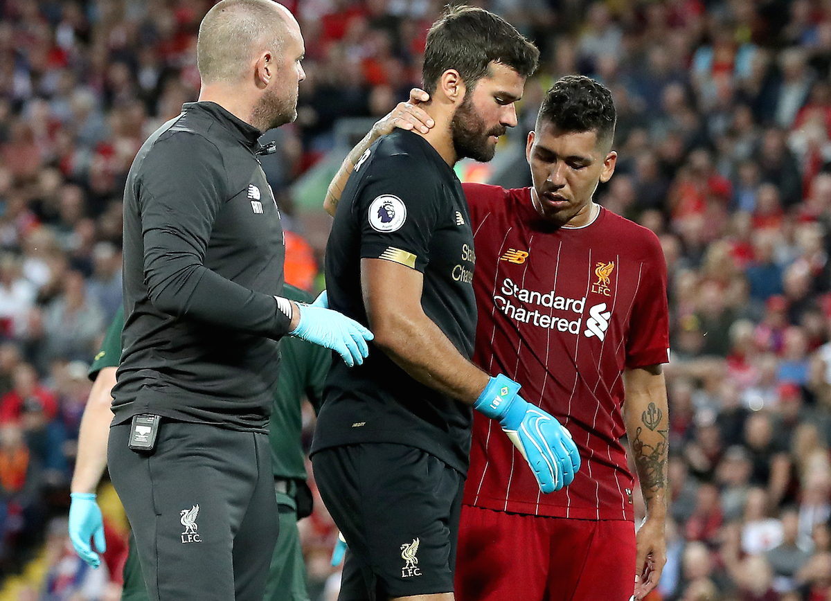 Liverpool short on Keepers after Alisson injury