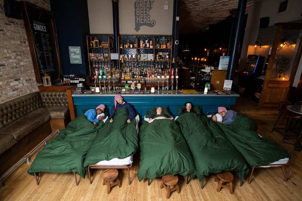 London pub hosts sleepover for Rugby World Cup fans