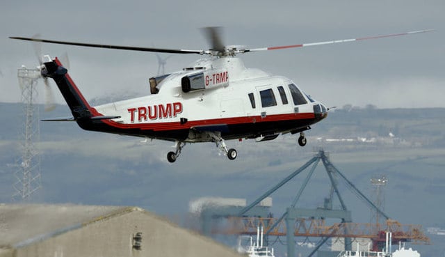 Trump helicopter flown in to Scottish resorts to woo high flyers secretly returned home amid falling demand
