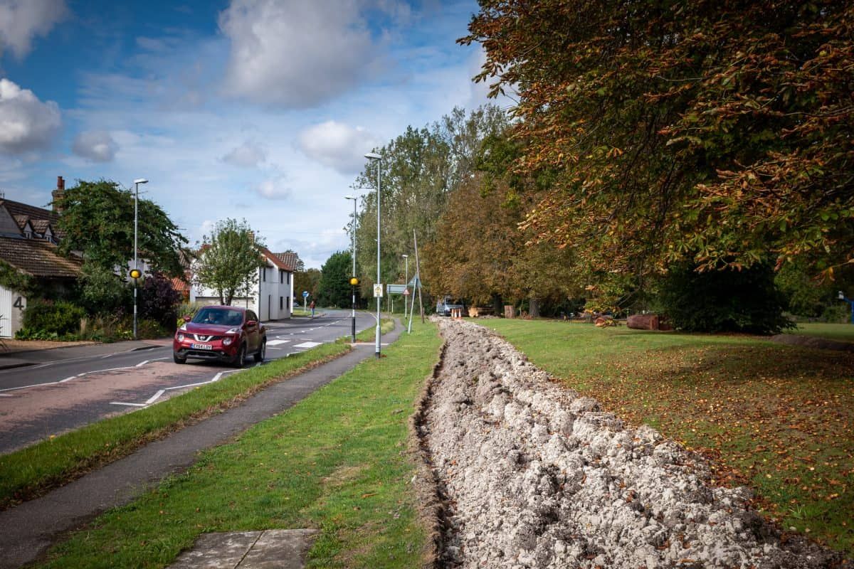 Villagers dig trenches to deter travellers