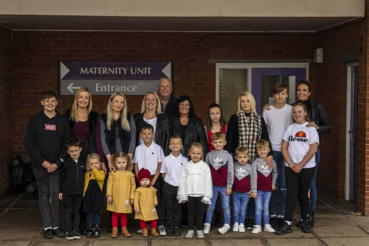 Nurse parents with five kids who all work for NHS & had 14 children – all born at same hospital where grandparents met & trained
